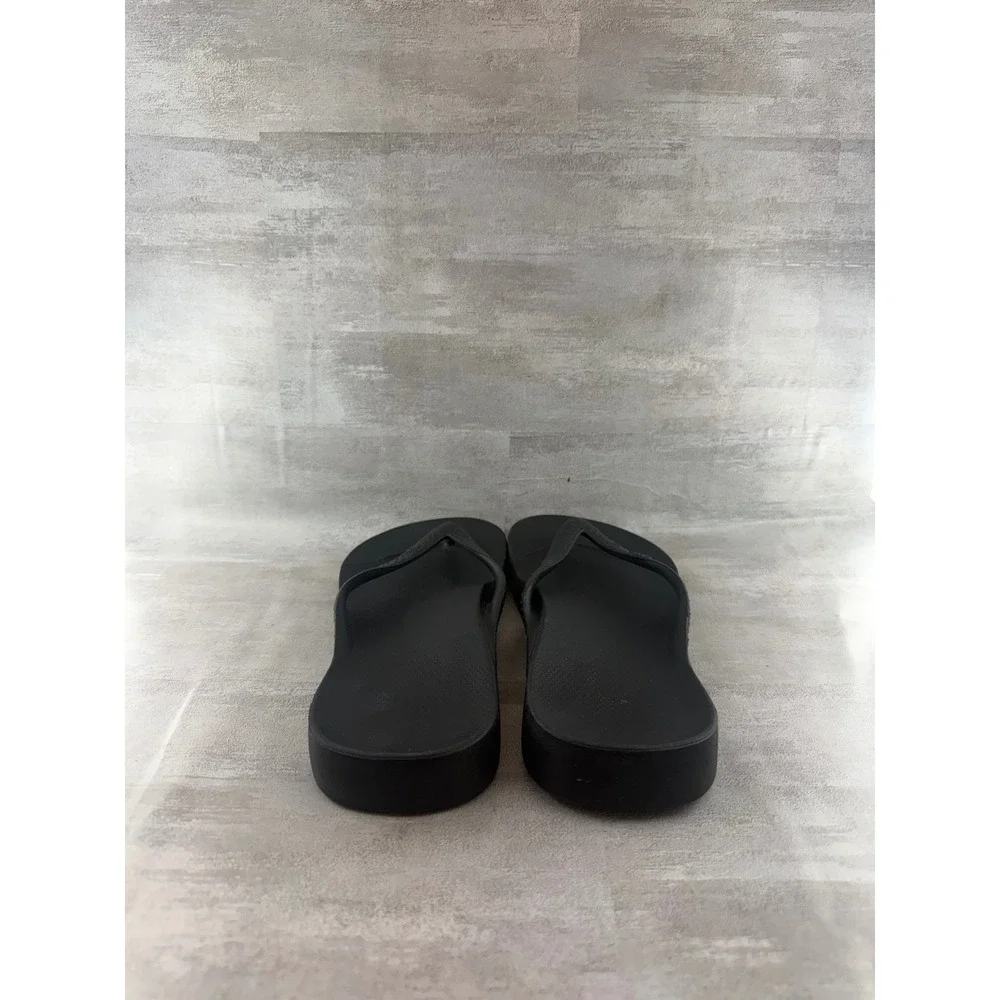 Archies High Arch Support Flip Flops Black Orthotic Recovery Sandals W11 M10